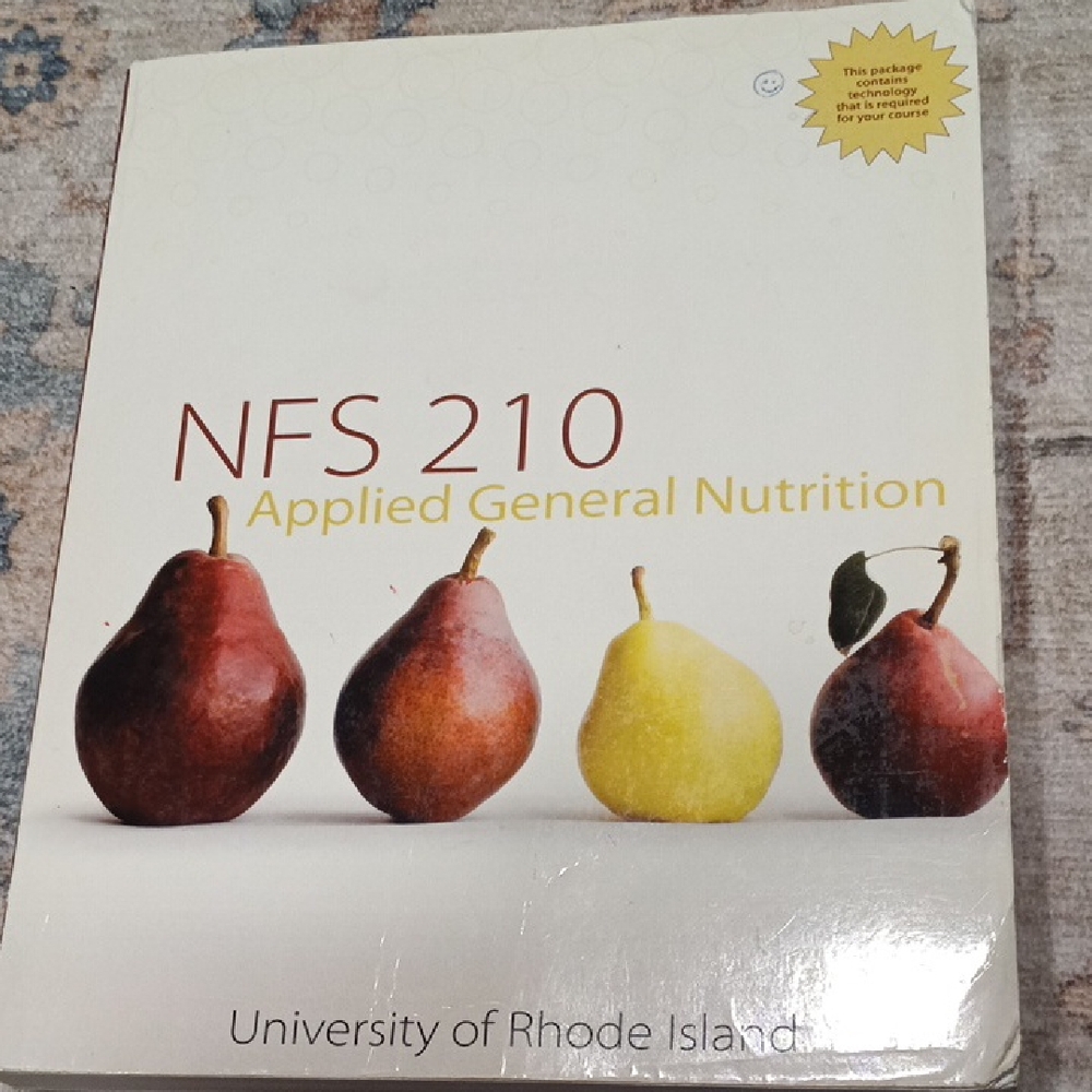NFS 210 Applied General Nutrition Textbook